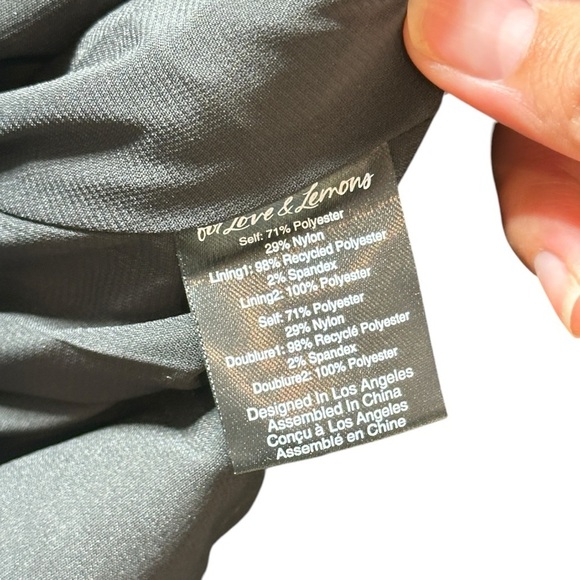 For Love & Lemons Black Floral Sachi Mini Dress Womens L - Picture 6 of 9